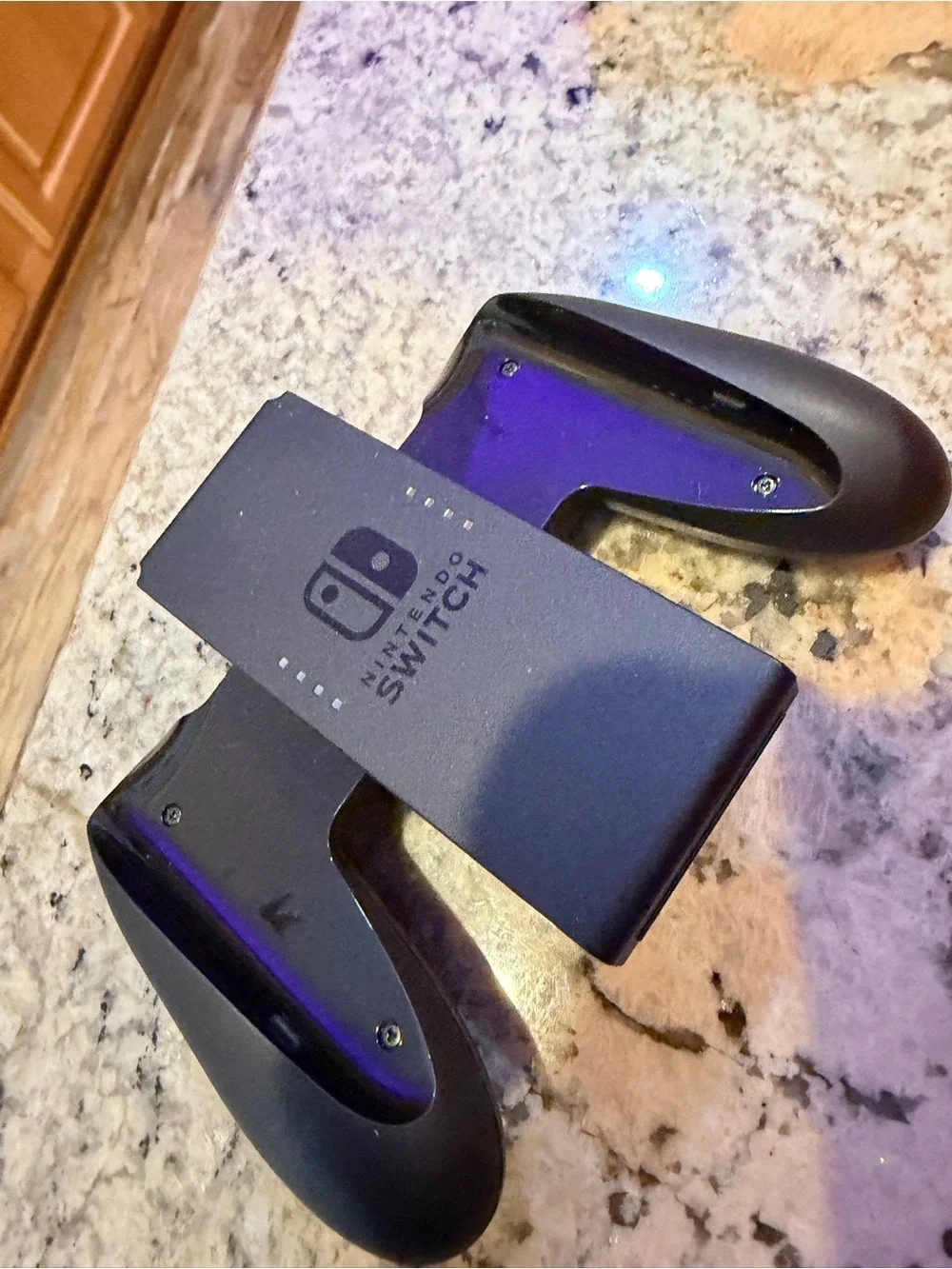 Nintendo Switch with Neon Blue Left and Neon Red Right Joy-Con